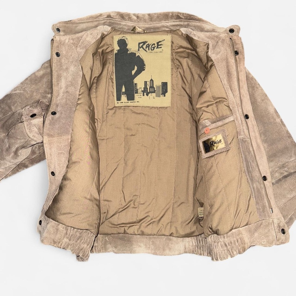 Vintage Suede 1980s Bomber Jacket by Rage for the Man Elliot Kastle - Picture 5 of 14